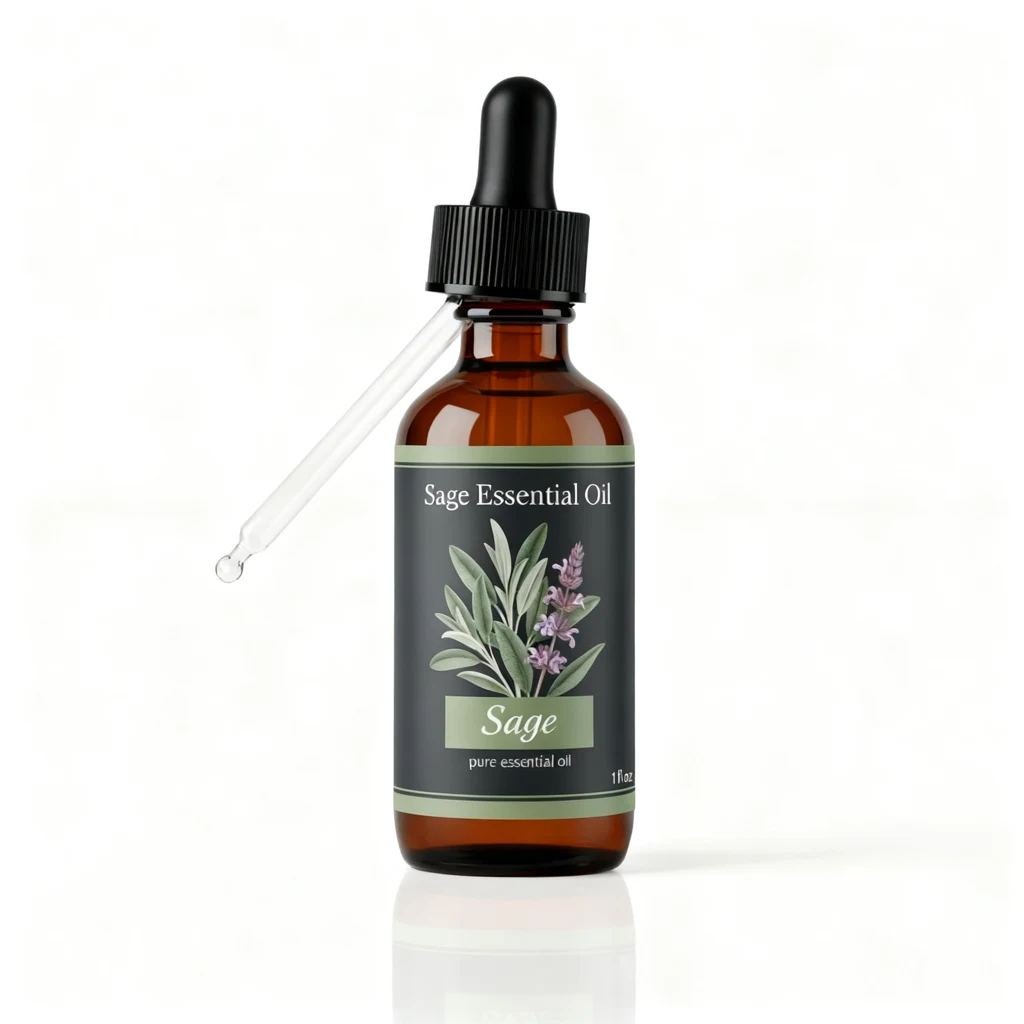 Sage Essential Oil bottle